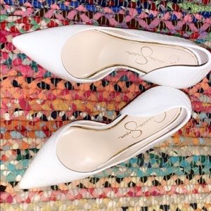 💖jessica simpson snake skin pumps💖